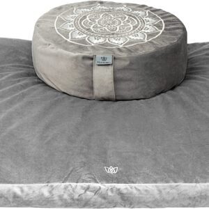 meditation cushion gray